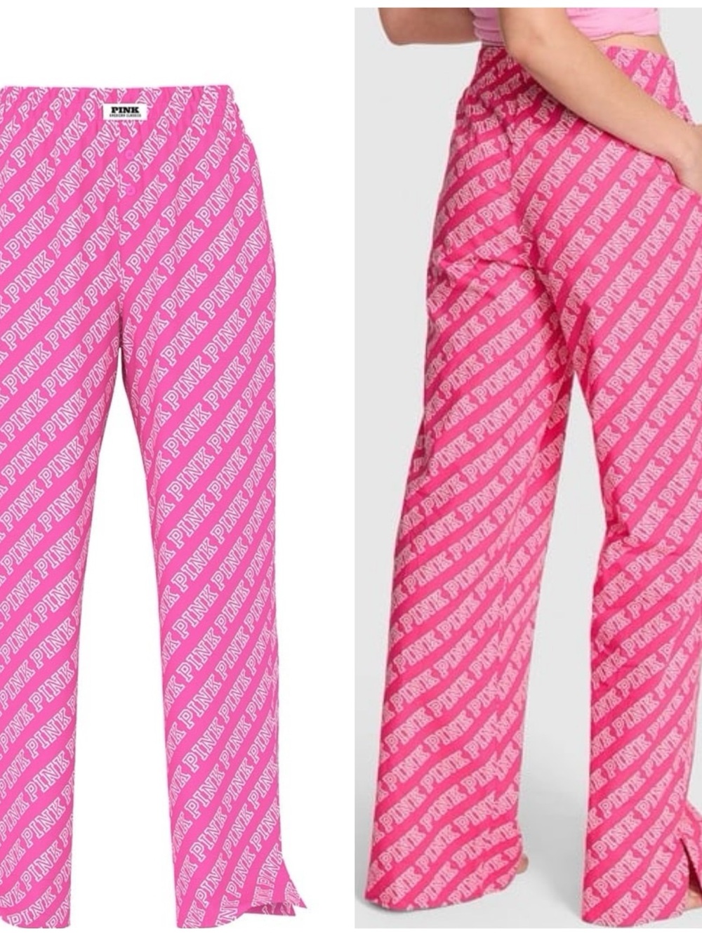 NWT Hot Pink Logo Sleep Pants